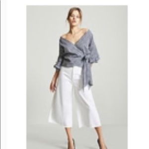 forever21 gingham off the shoulder top